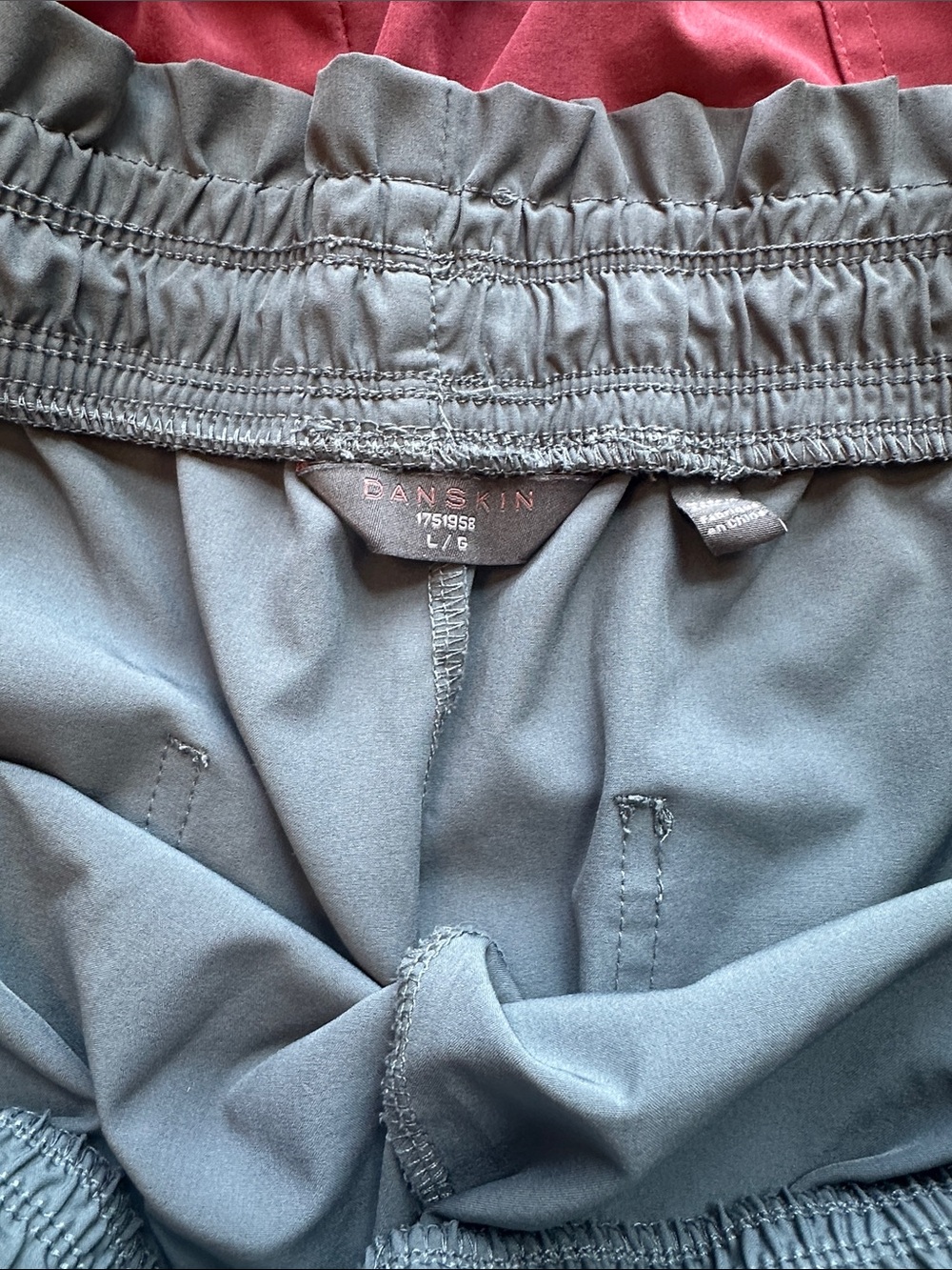 Danskin High-Waist Drawstring Shorts – Blye, Rose, Tan size L - Picture 2 of 13